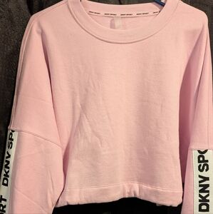 DKNY Sport Pink Cropped Sweatshirt